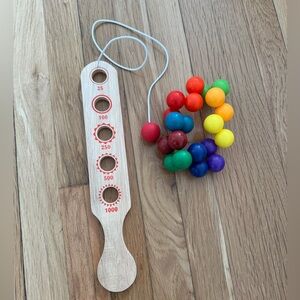 Kids Paddle Game & Fidget Ball Movable Ball Toy